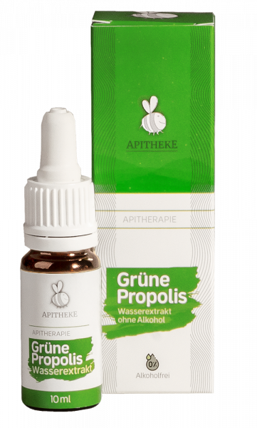 Grüne Propolis Tropfen auf Wasserbasis