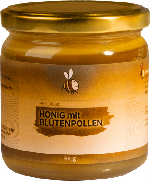 Akazienhonig mit Blütenpollen